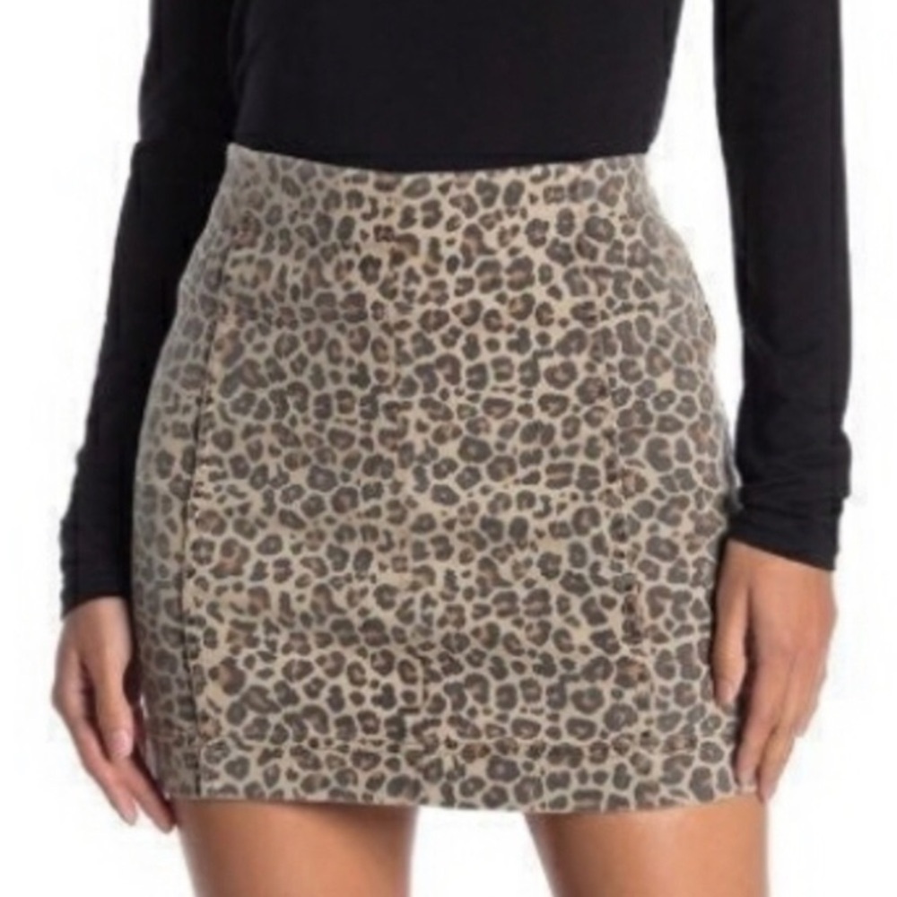 Jolt Animal Print Mini Skirt